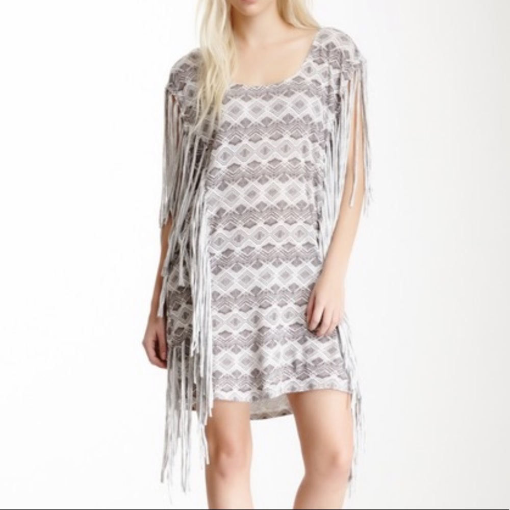 RVCA BoHo Tattered Fringe Dress